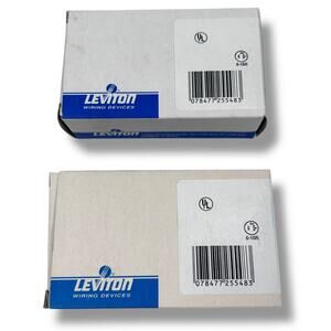 Leviton 6599‑W Duplex Receptacle 125 V Ground Fault Interruptor White Lot 2 New